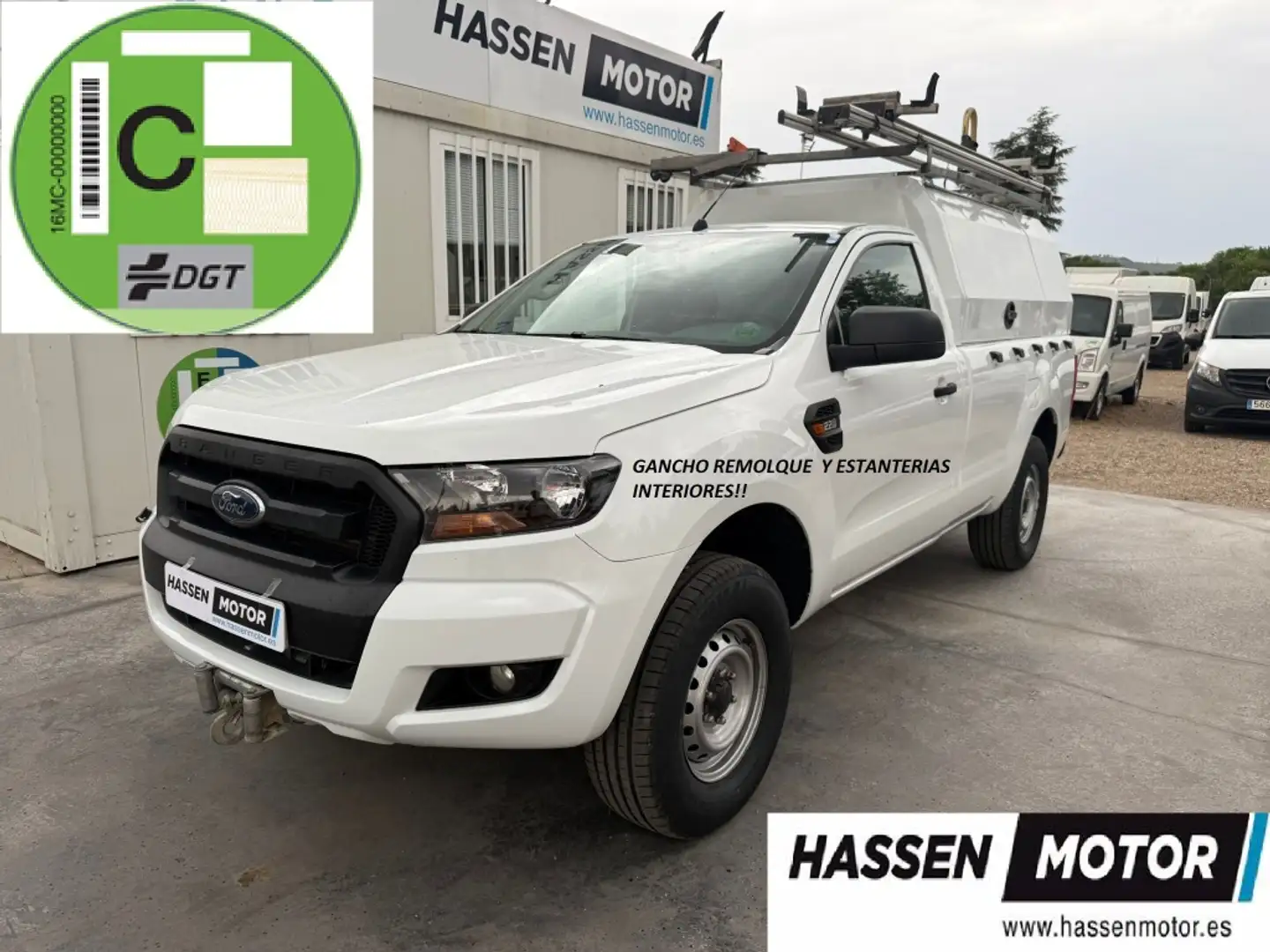 Ford Ranger 2.2TDCI S&S Cb.Sencilla XL 4x4 160 Blanc - 1