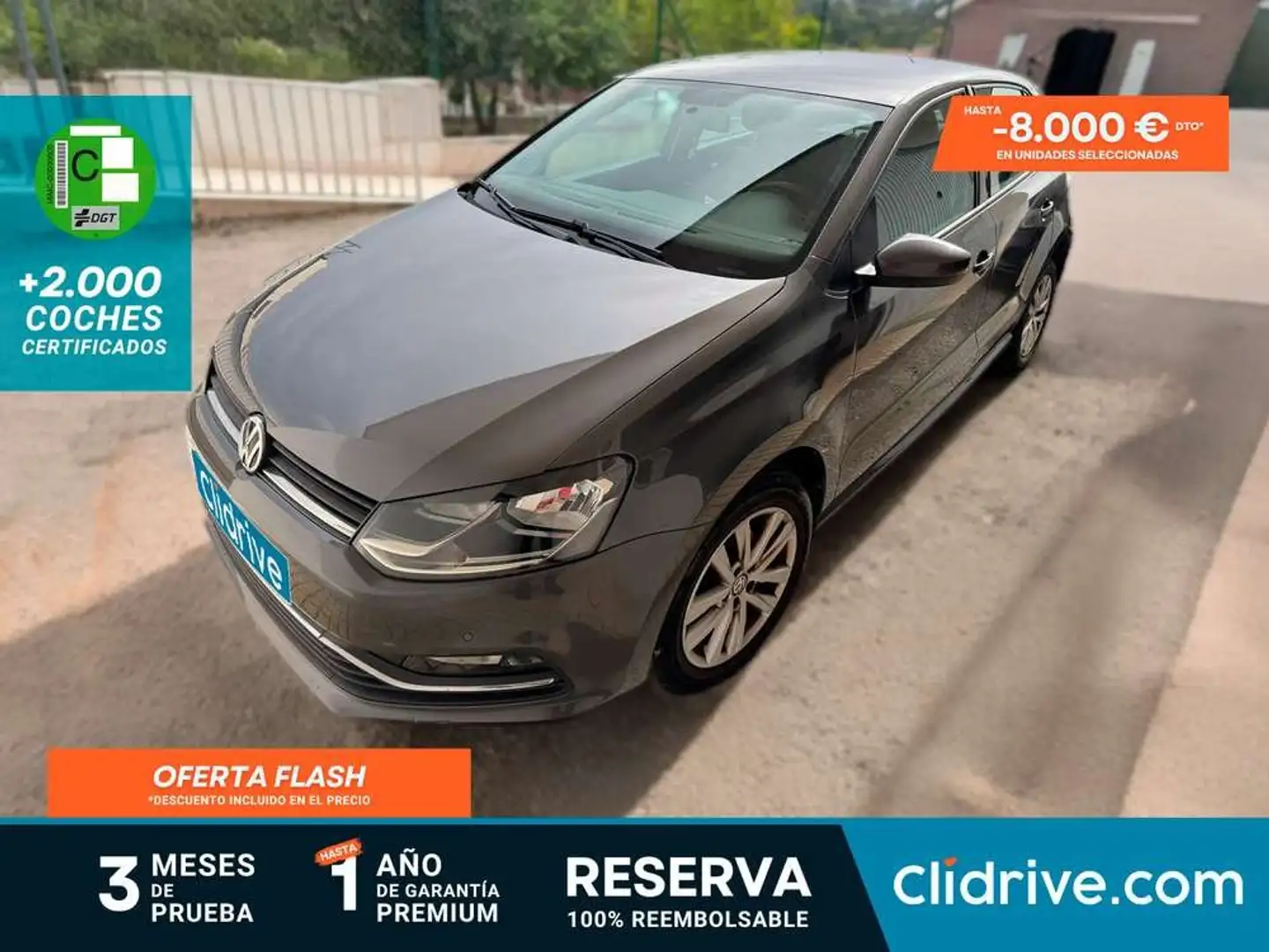 Volkswagen Polo 1.4 TDI BMT Advance 55kW Gris - 1