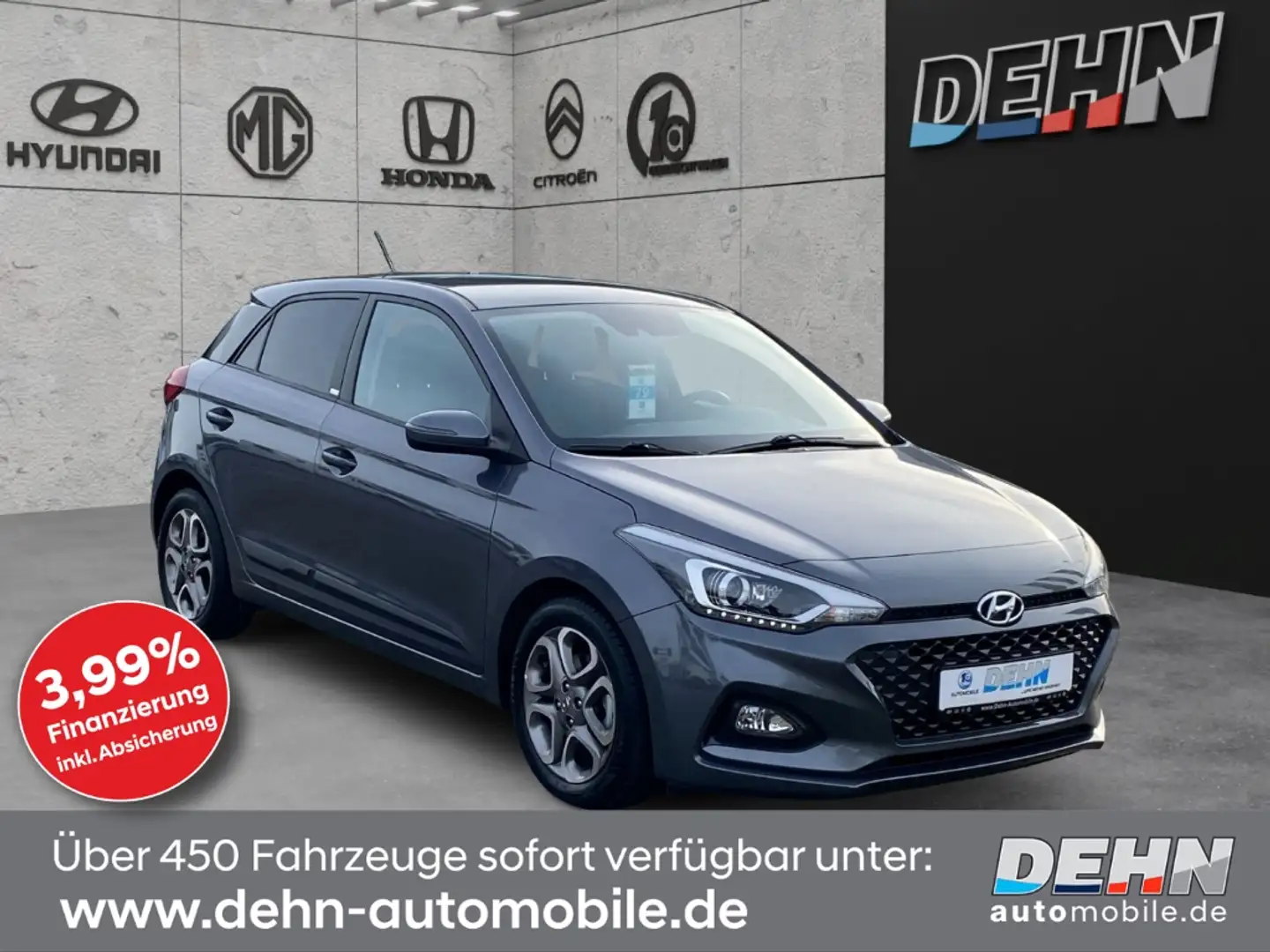 Hyundai i20 1.0 T-GDi 7-DCT Style Navi-/Sicherheits-Paket Grau - 1