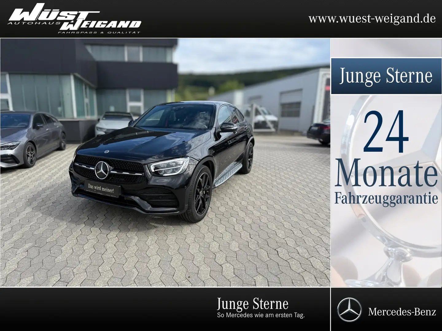 Mercedes-Benz GLC 400 d 4M Cp AMG StaHg+SHD+Memo+LED+HUD+Sound Schwarz - 1