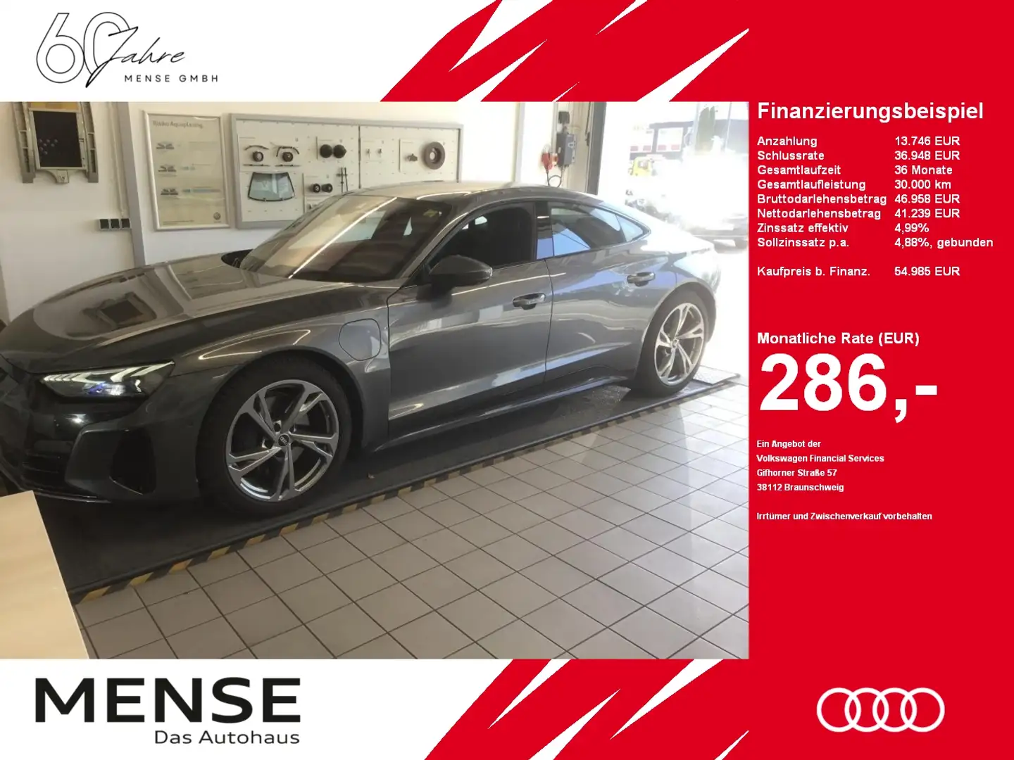 Audi e-tron GT Quattro |Matrix|Luft|Pano|ACC|WPumpe Grau - 1