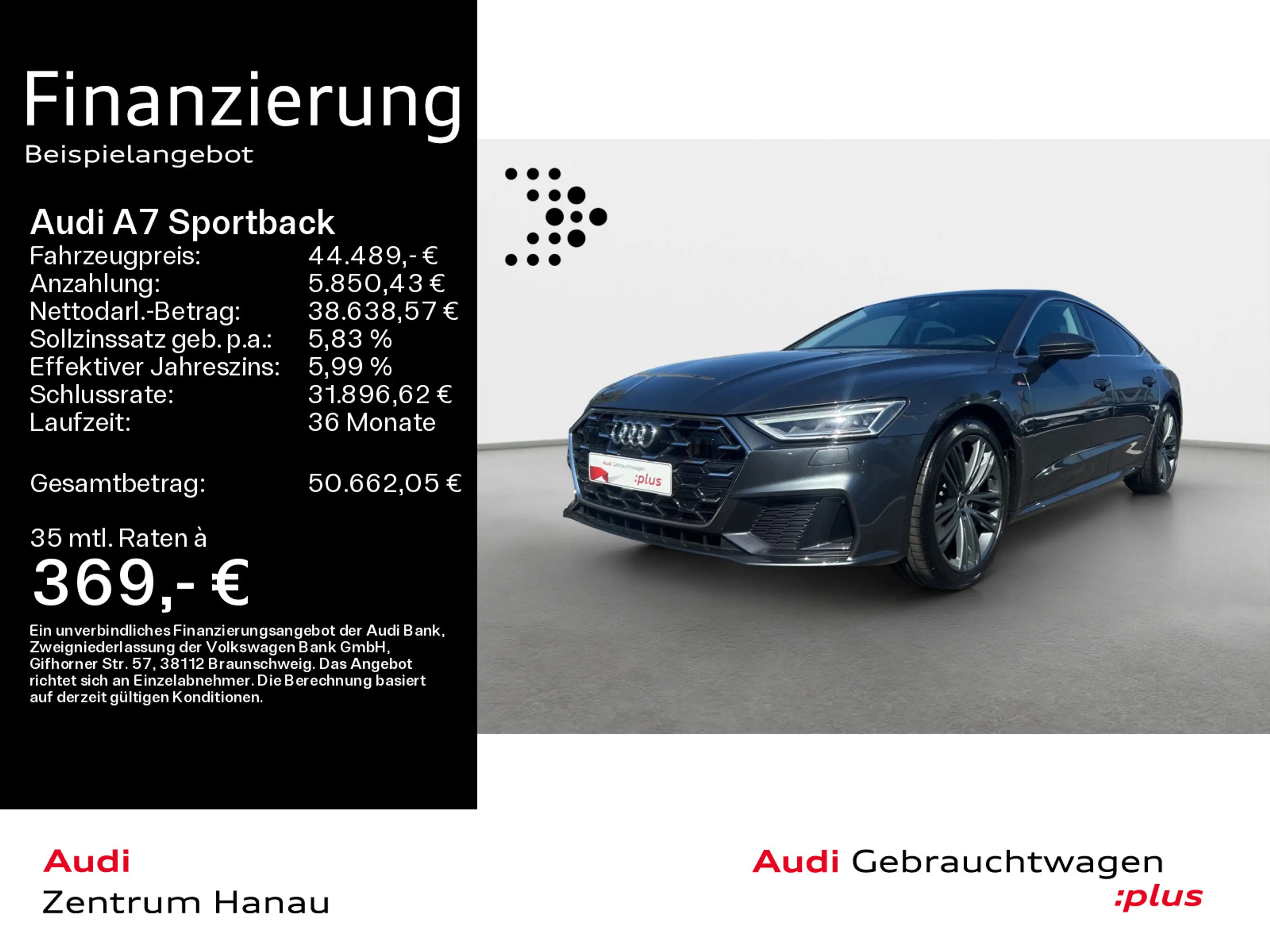 Audi A7 45 TFSI QUATT S LINE *PANO*NAV*HUD*
