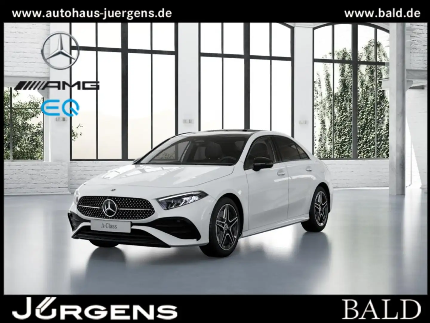 Mercedes-Benz A 220 d Limo AMG-Sport/LED/Cam/Pano/AHK/Night/18 Weiß - 1