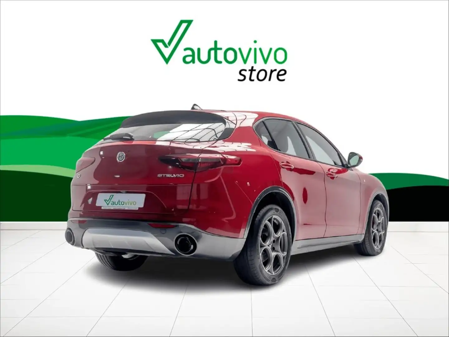 Alfa Romeo Stelvio TI 2.2 D TURBO 210 CV AUTO 4WD 5P Rood - 2