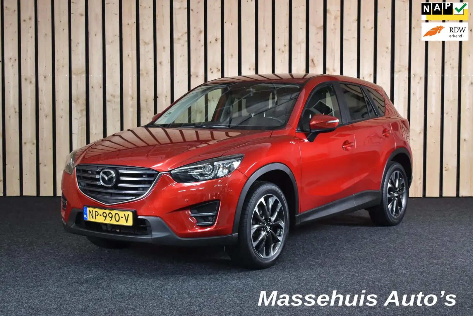 Mazda CX-5 2.0 SkyActiv-G 165 GT-M Line Trekhaak 1e eig. Leer Rot - 1