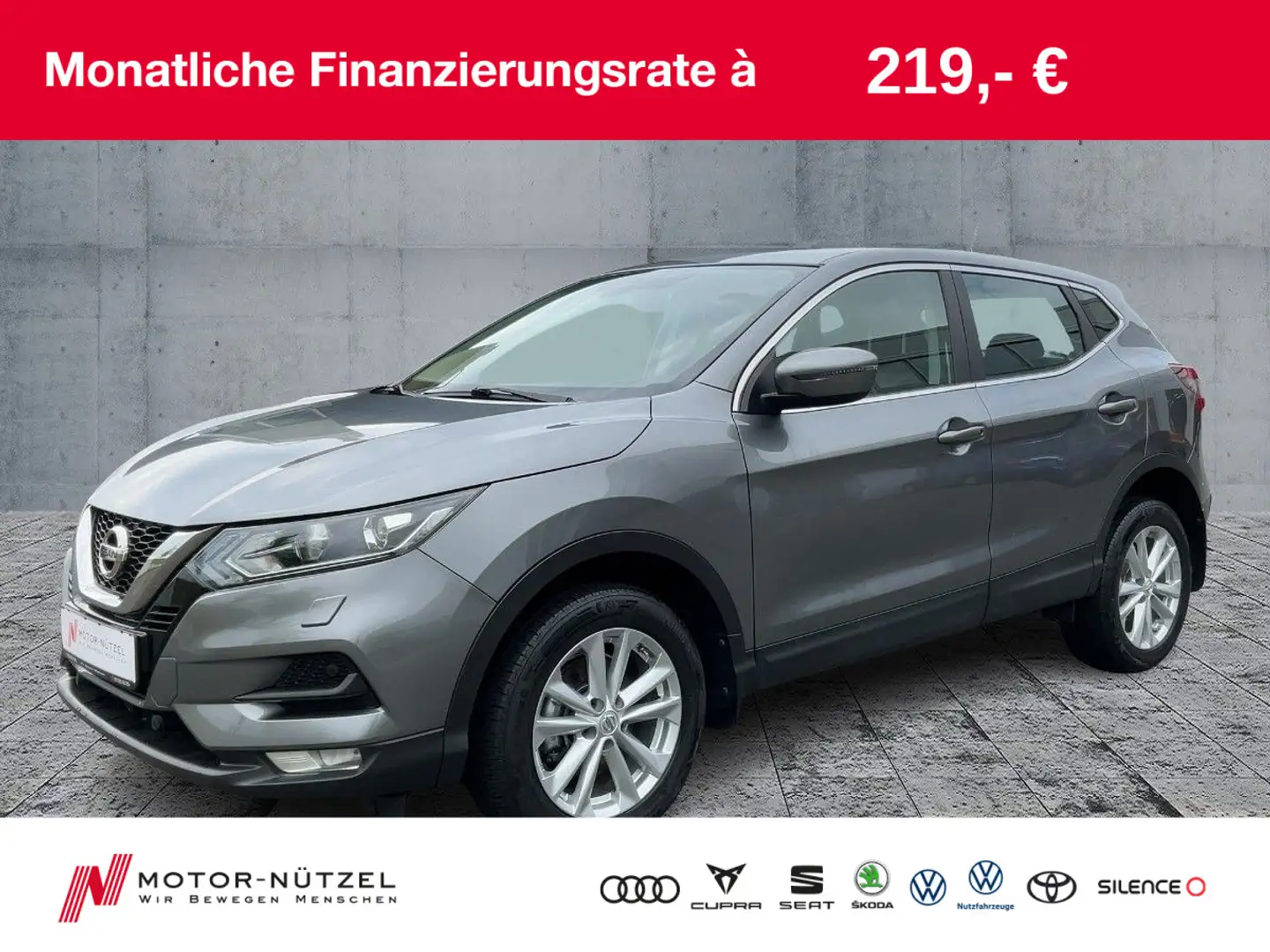 Nissan Qashqai 1.2 DIG-T VISIA SHZ+GRA+DAB+NSW+BT+17" Grau - 1