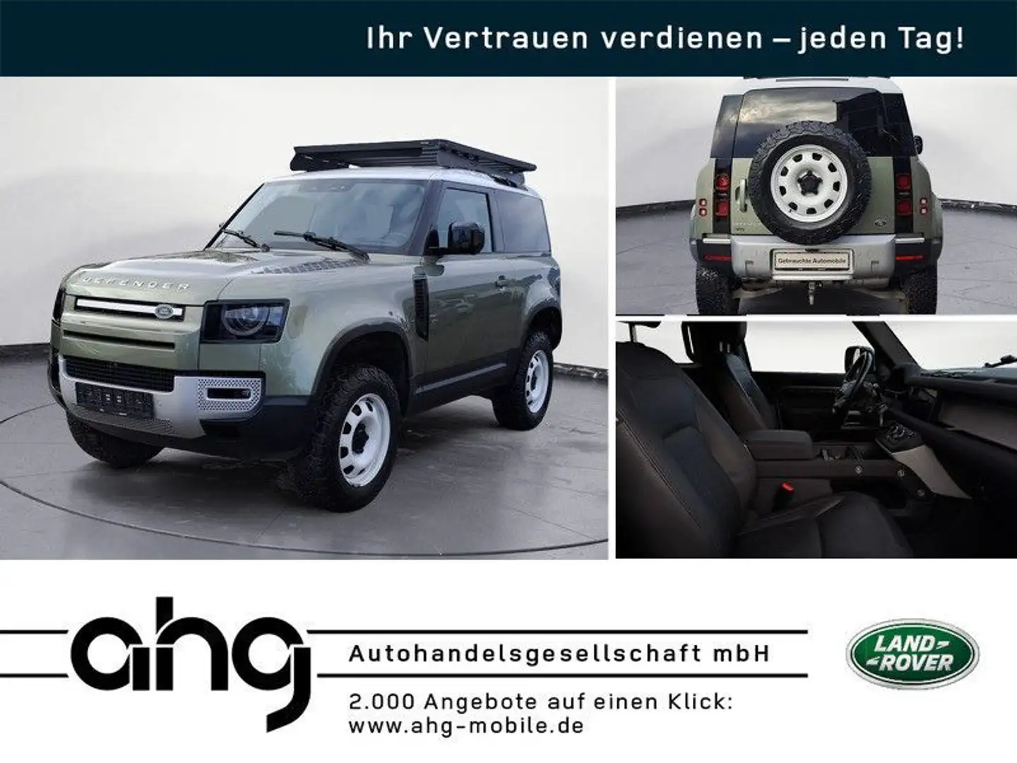 Land Rover Defender 3.0 D200 MHEV SE 90 Navi AHK LED Grün - 1