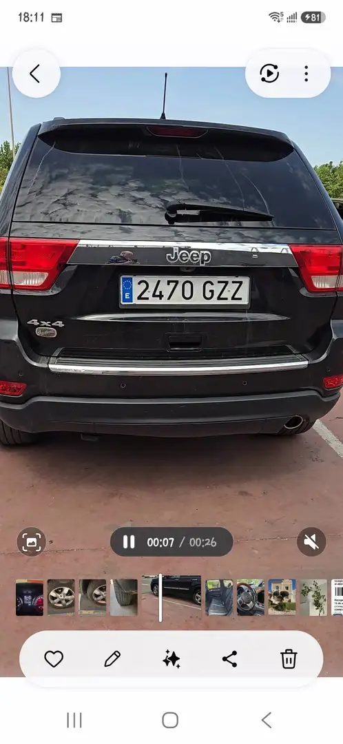 Jeep Grand Cherokee Grand Cherokee 3.6 V6 Overland Aut. Overland Negro - 2