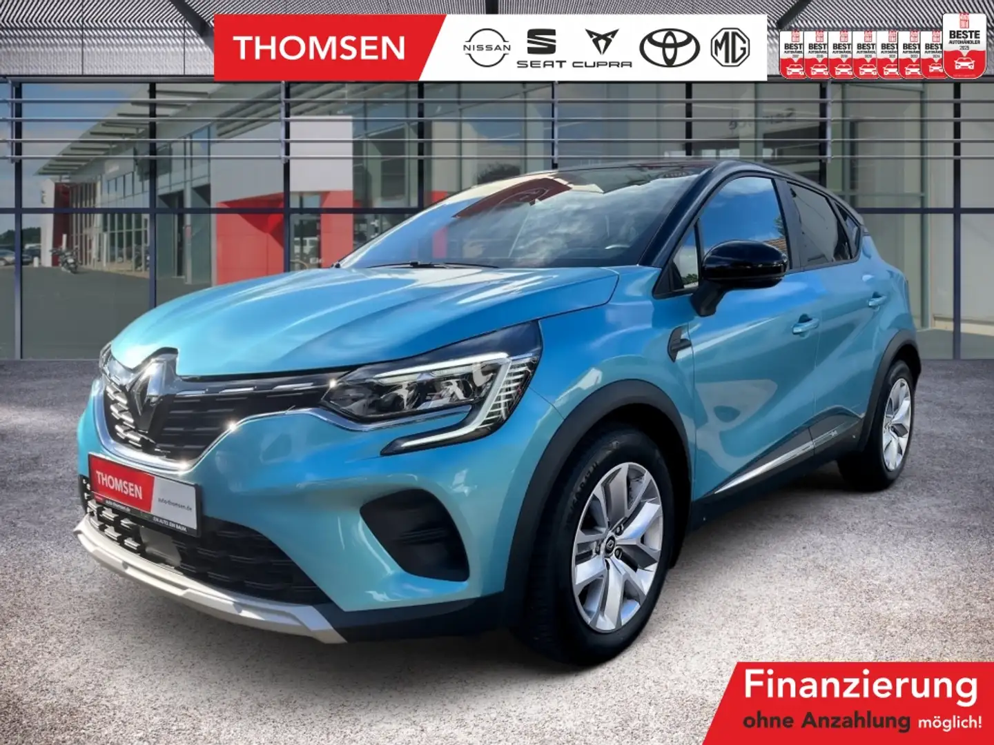 Renault Captur II 1.0 TCe 90 Experience LED+SHZ+SpurH Blau - 1