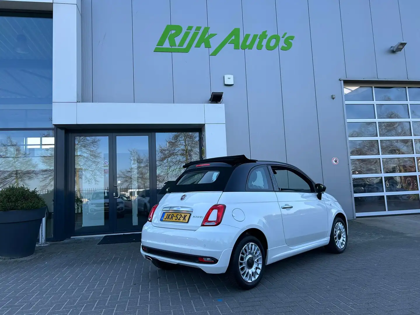Fiat 500C 1.0 Hybrid Hey Google * Sport * Navigatie * PDC * Wit - 2