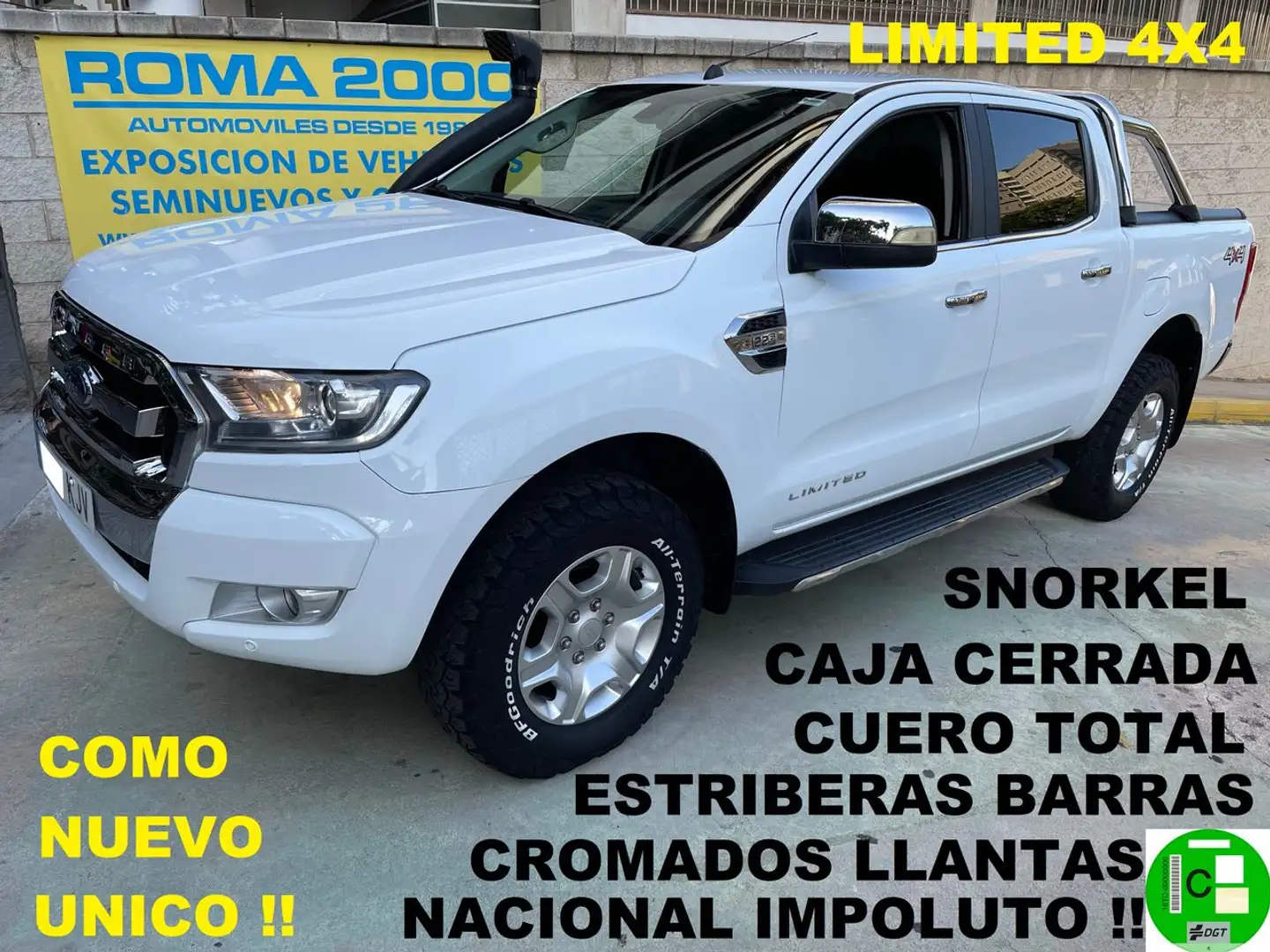 Ford Ranger 2.2 TDCI LIMITED 4X4 DOBLE CABINA IMPOLUTO Blanco - 1