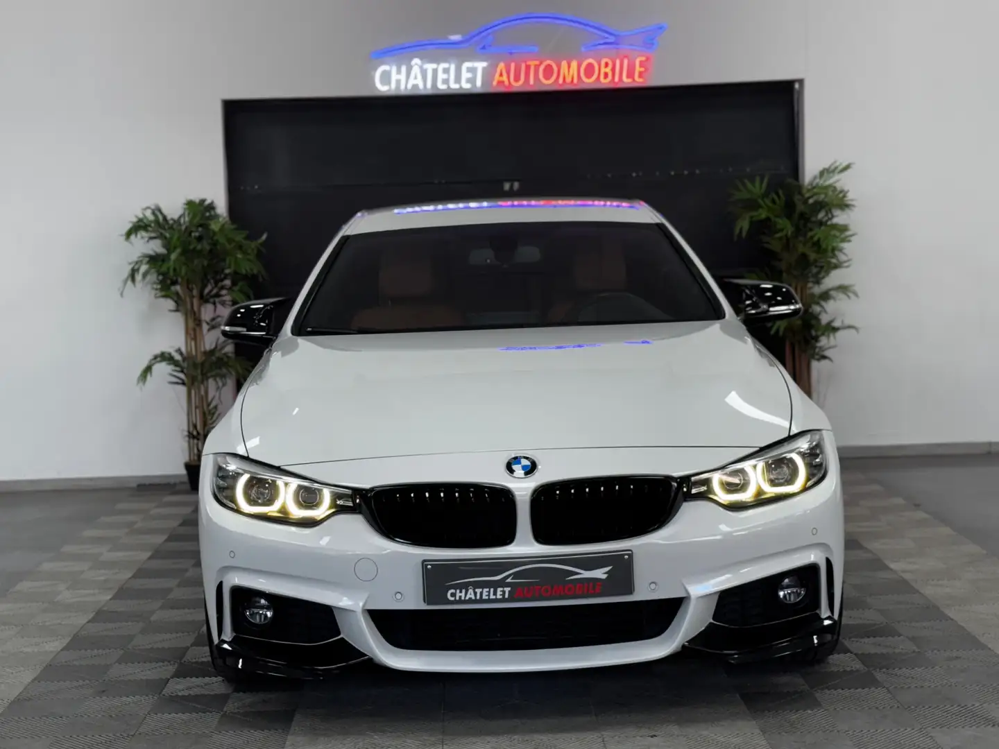 BMW 420 i Gran Coupé Pack-M Led Cognac 12 mois garantie Blanc - 2