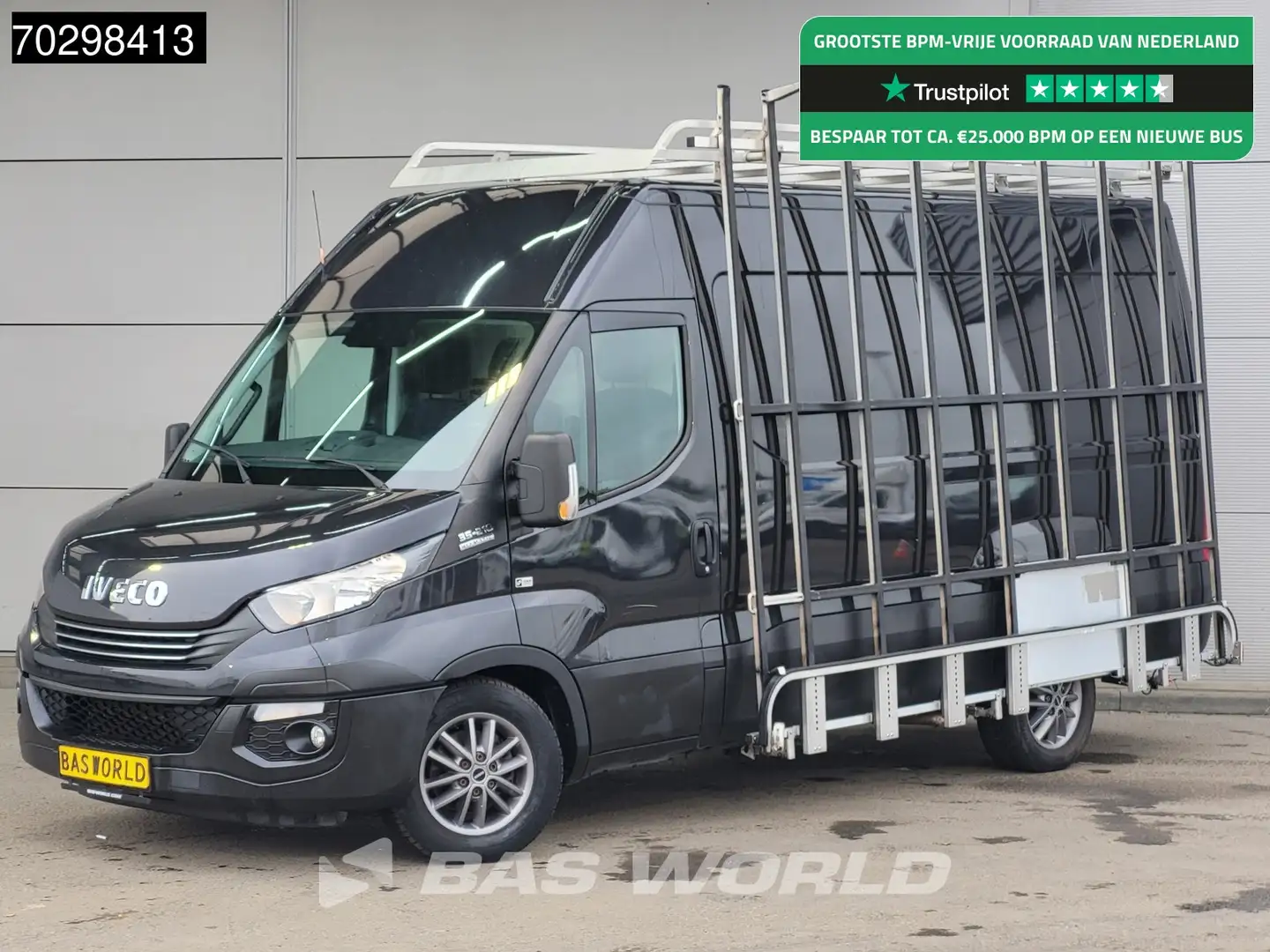 Iveco Daily 35S21 3.0L Automaat Glasresteel 210PK 3,5t Trekhaa Zwart - 1