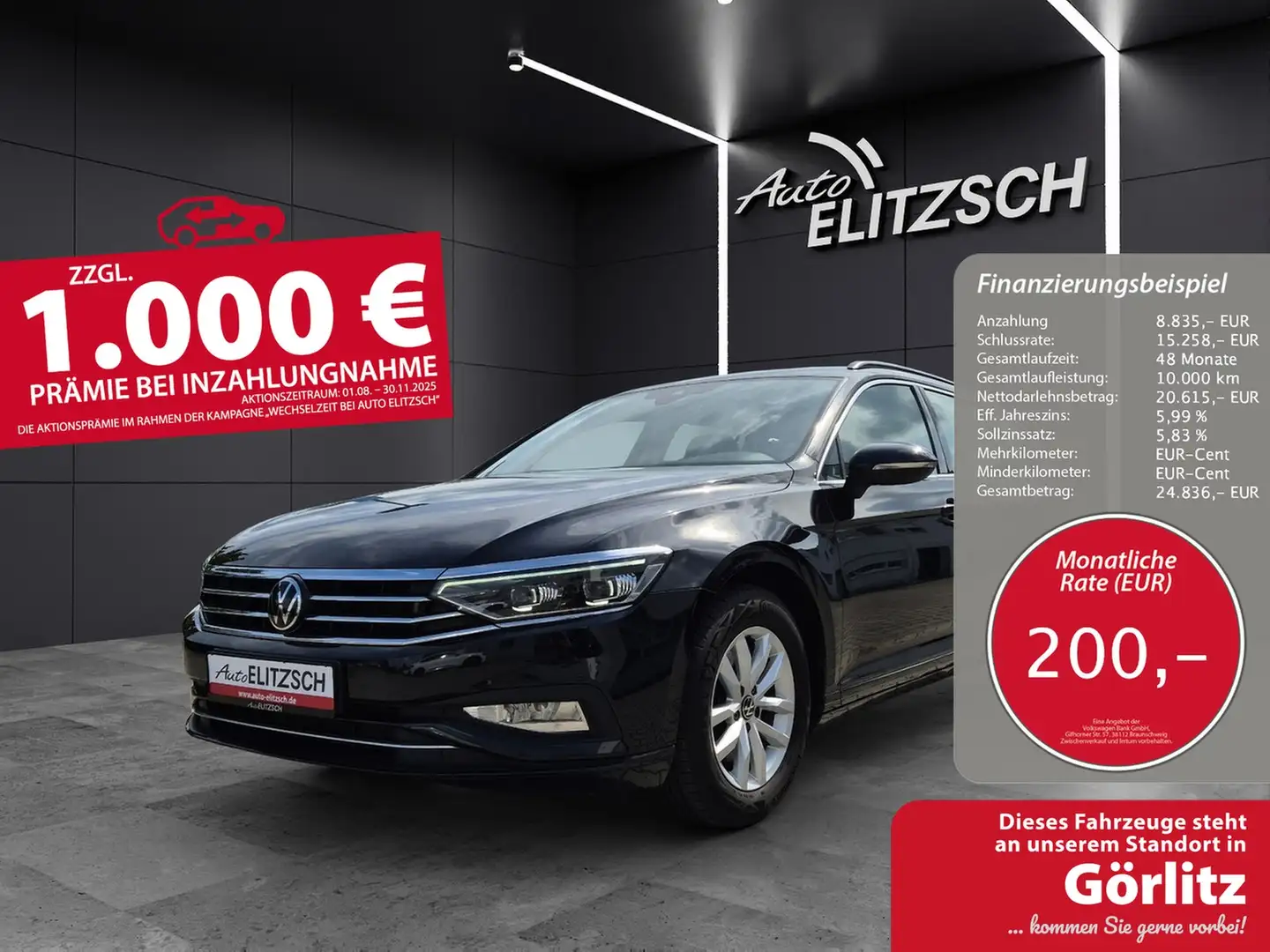 Volkswagen Passat Variant TDI Business DSG Matrix Navi ACC RFK SH Schwarz - 1