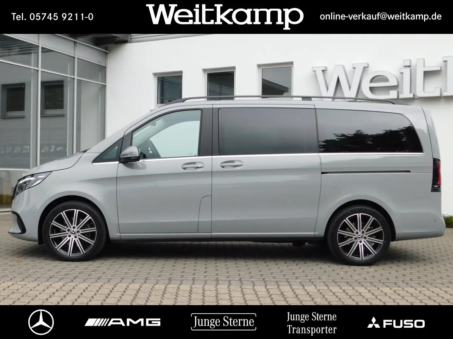 Mercedes-Benz V 250 V 250 d 4M AVANT. Lang AHK+PANO+360°+BURM.+UVM. Grau - 2