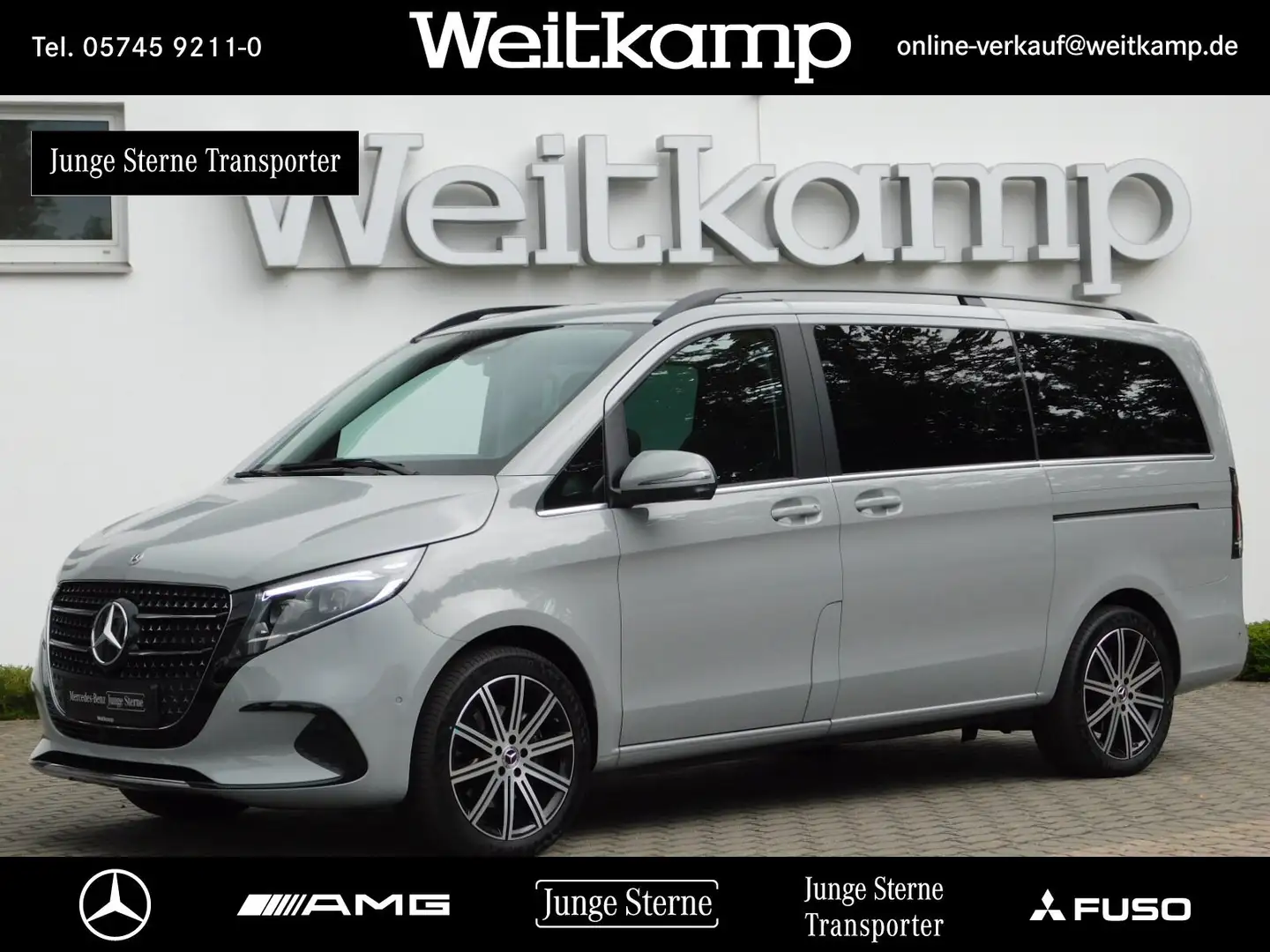 Mercedes-Benz V 250 V 250 d 4M AVANT. Lang AHK+PANO+360°+BURM.+UVM. Grau - 1