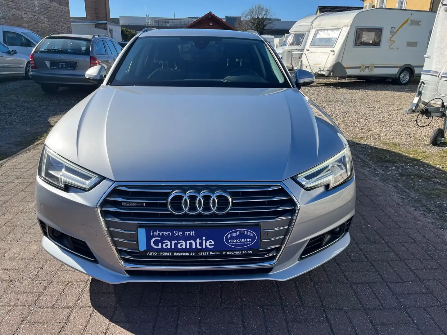 Audi A4 Avant quattro sport+AUTOM+NAVI+TW.ASSIST+AHK+ Argent - 2