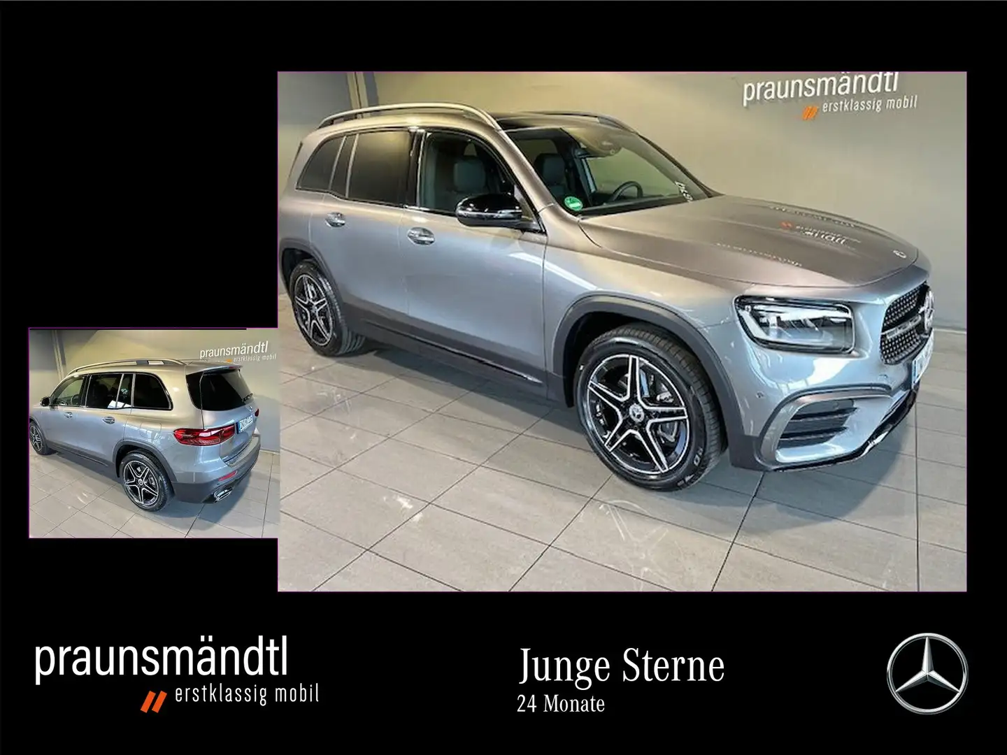Mercedes-Benz GLB 200 d AMG Night LED/Pano/AHK/7Sitz/Tot/Kamer Grau - 1