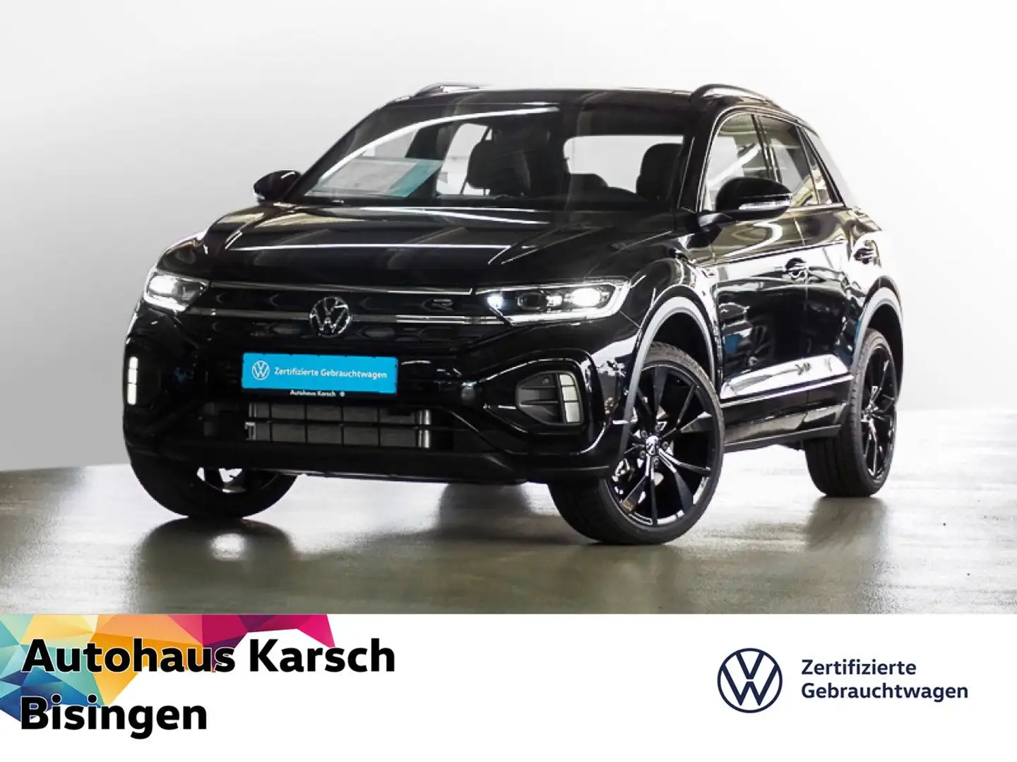 Volkswagen T-Roc 2.0 TSI DSG R-Line 4Mot. PANOR.SD, IQ.DRIVE Schwarz - 1