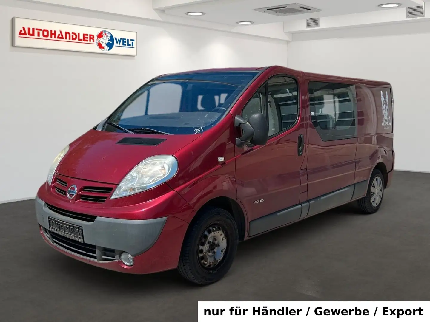 Nissan Primastar 2.0 dCi 6-Sitzer Klimaanlage PDC AHK Rouge - 1
