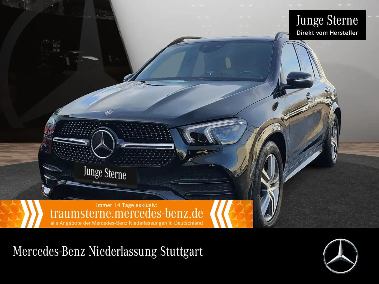 Mercedes-Benz GLE 350 de 4M AMG+NIGHT+360+LED+FAHRASS+22"+HUD+9G Schwarz - 1