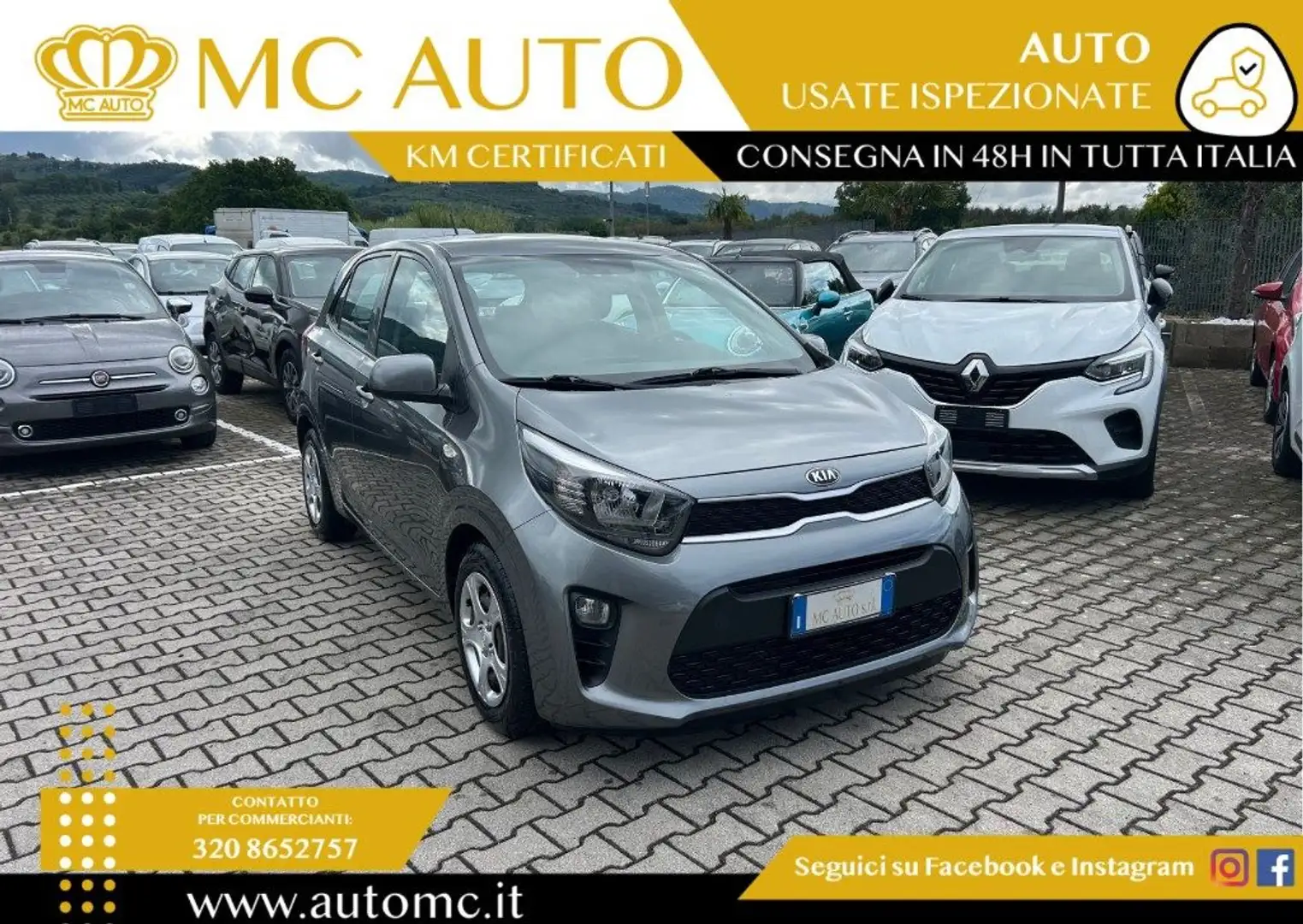 Kia Picanto 1.0 12V GPL 5 porte Style Gris - 1