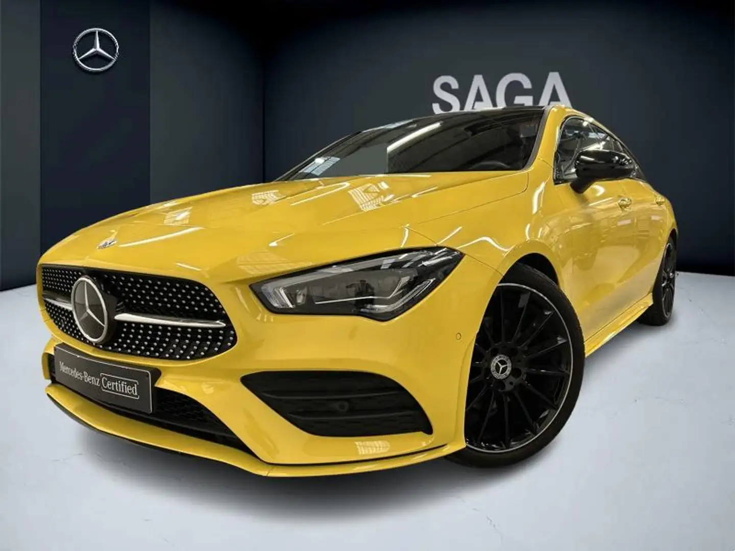 Mercedes-Benz CLA 180 180 d Shooting Brake AMG Line Jaune - 1