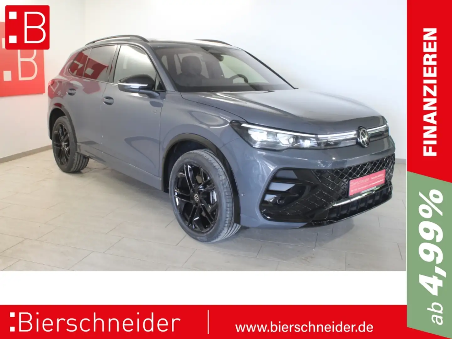 Volkswagen Tiguan 2.0 TDI DSG 4Mo. 2x R-Line Black Style 20 LEDER AH Grau - 1