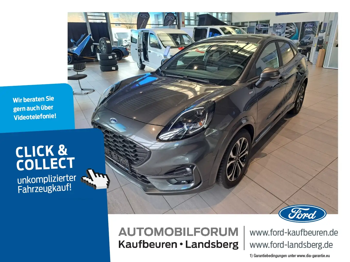 Ford Puma 1.0 EcoBoost ST-Line LED ACC Navi SHZ Kam. Gris - 1
