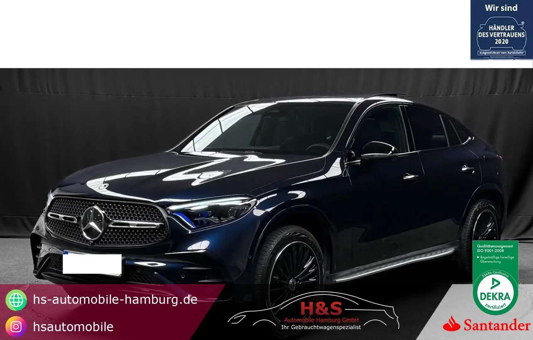 Mercedes-Benz GLC 400 e 4Matic*AMG-Line*Panorama Blau - 1