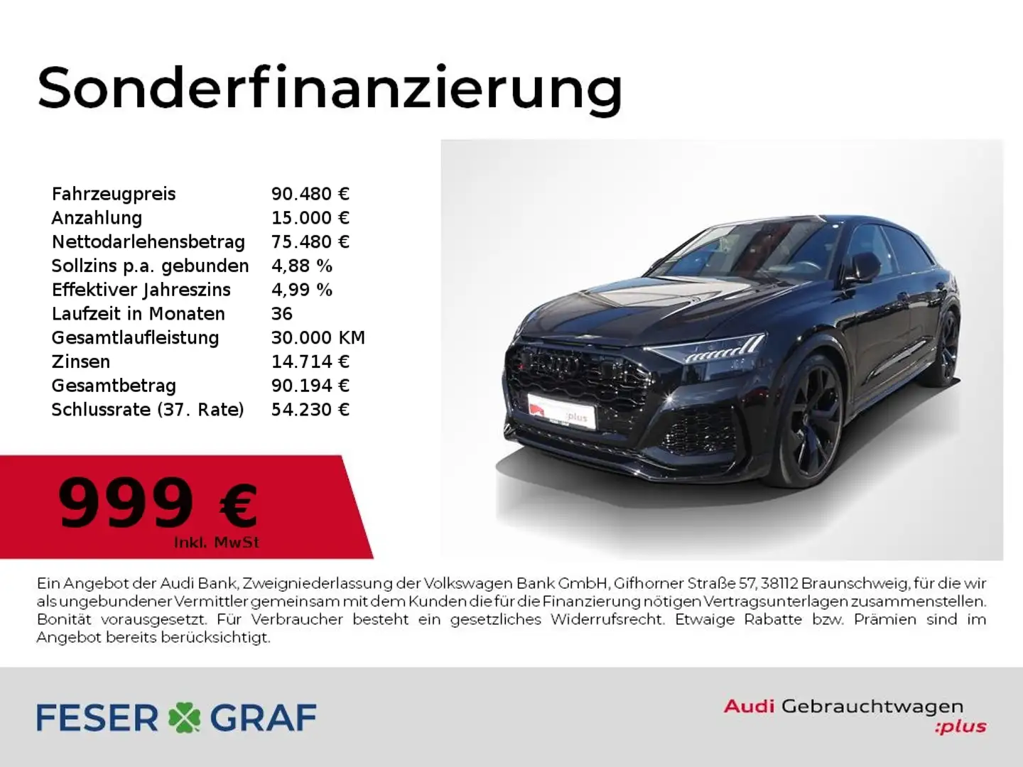 Audi RS Q8 HUD,RS-Sportabgas,Stdhzg,Matrix,AHK,B&O Noir - 1
