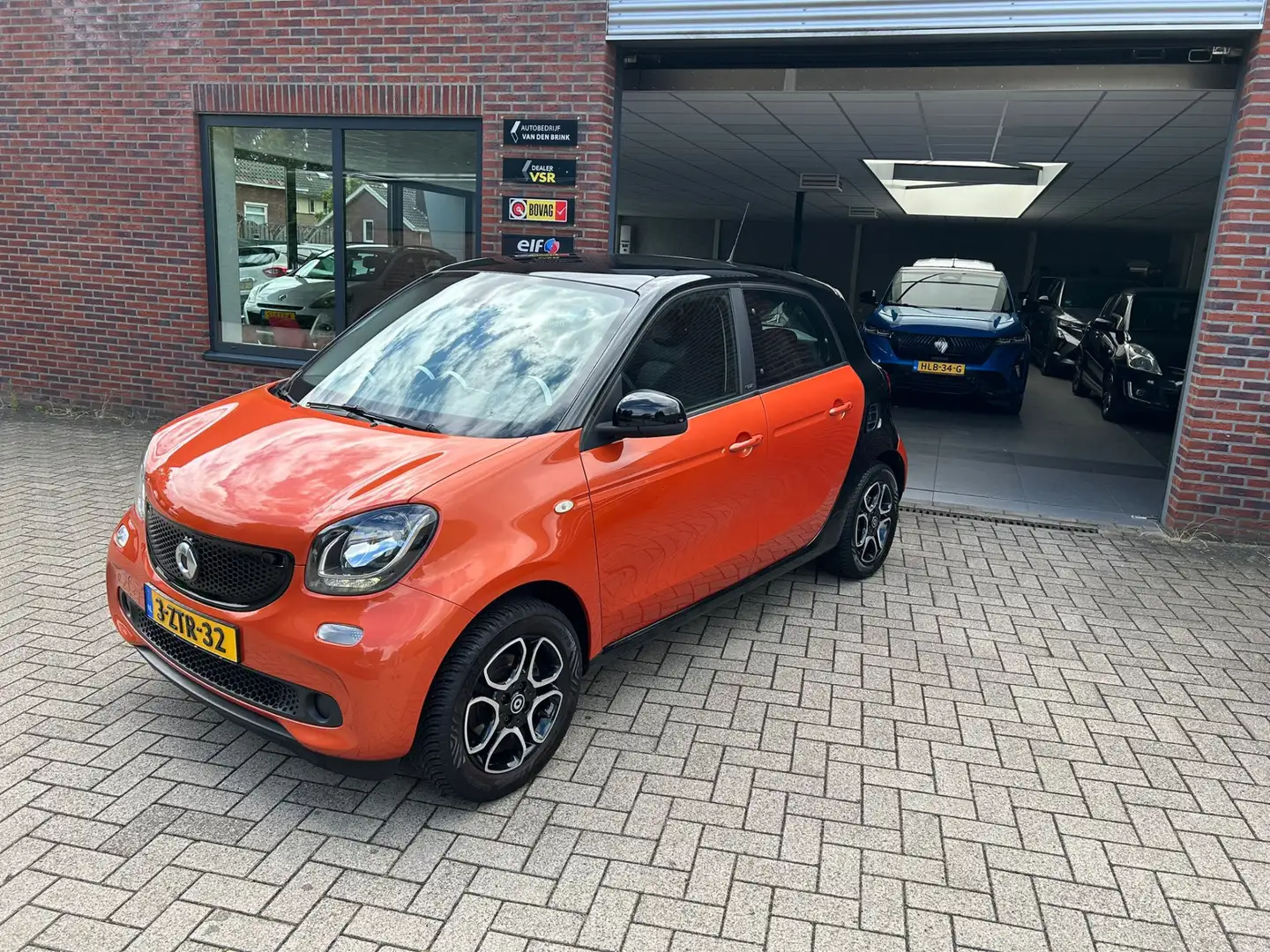 smart forFour 1.0 Prime/Pano Dak/Lederen bekleding Oranje - 1