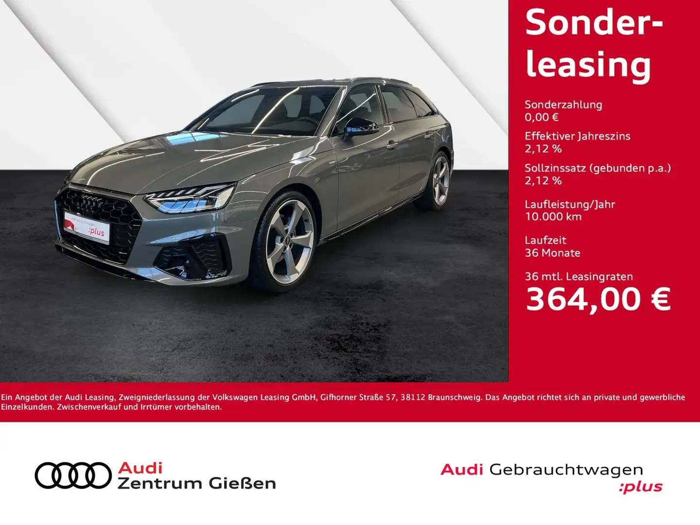 Audi A4 Avant 30 TDI S line Black Edition competition A... Gris - 1