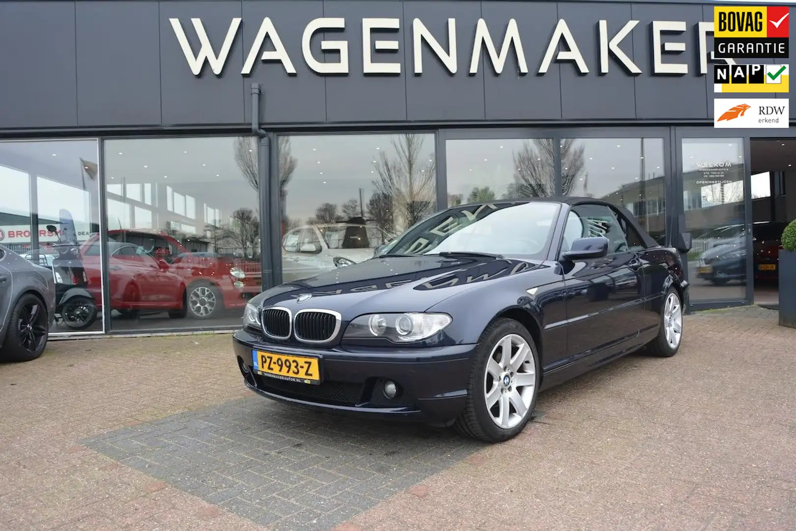 BMW 318 3-serie Cabrio 318Ci Clima|Cruise|Leder|Stoelverwa Blauw - 1