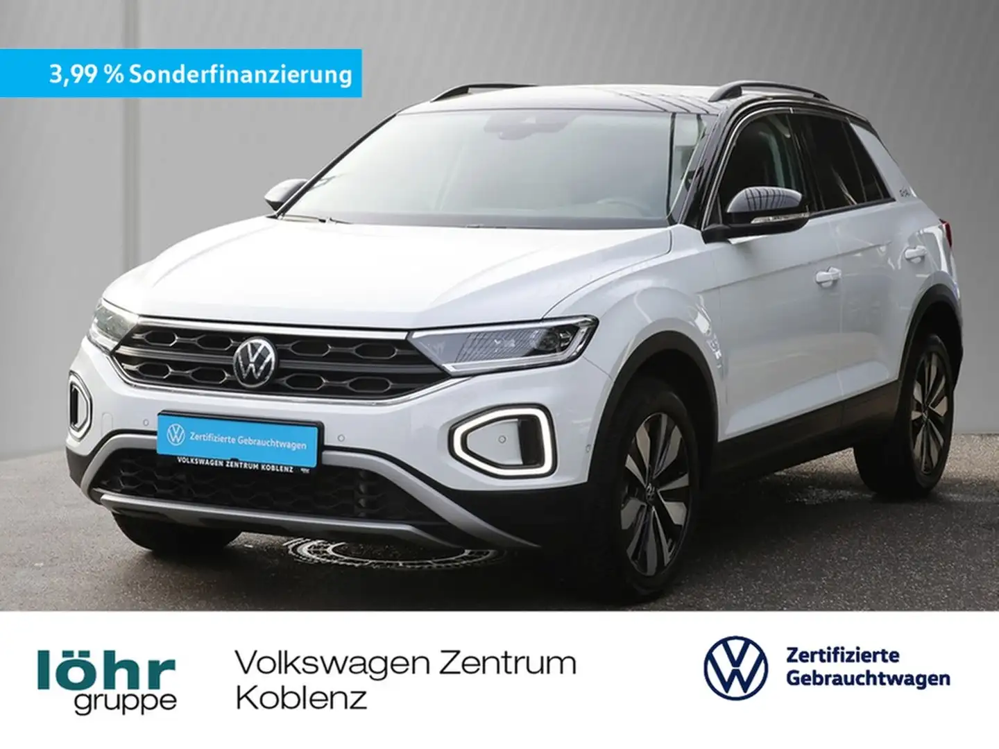 Volkswagen T-Roc 2.0 TDI DSG Goal AHK/RFK/Navi Weiß - 1