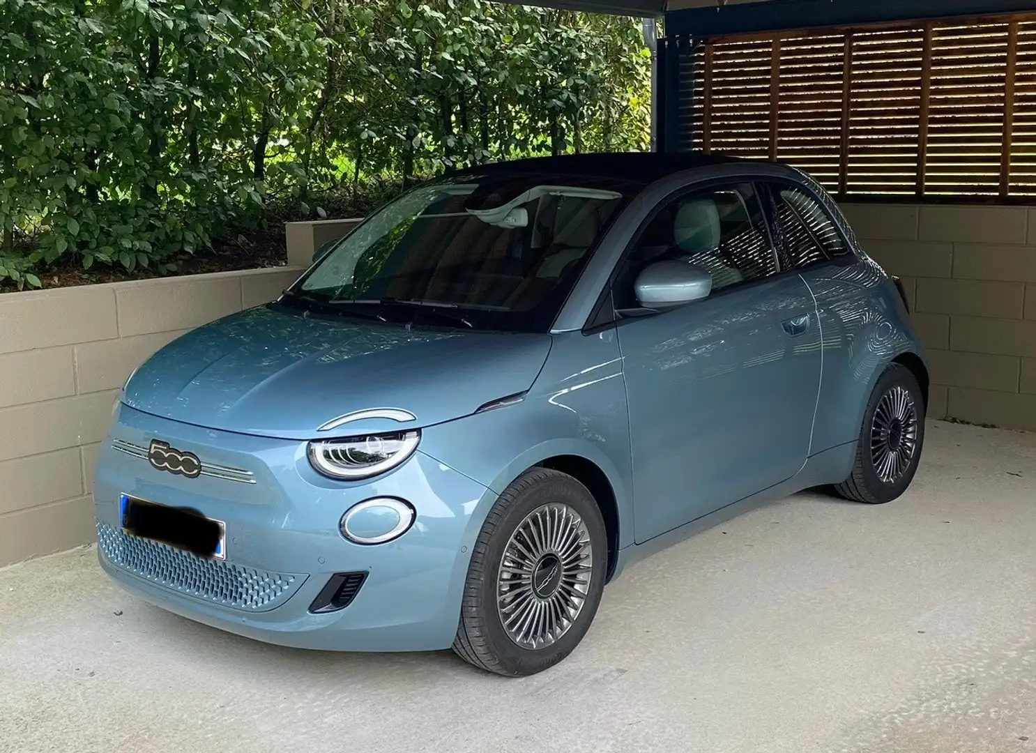 Fiat 500e cabriolet Icon - Full options - garantie Fiat 1an Blauw - 2