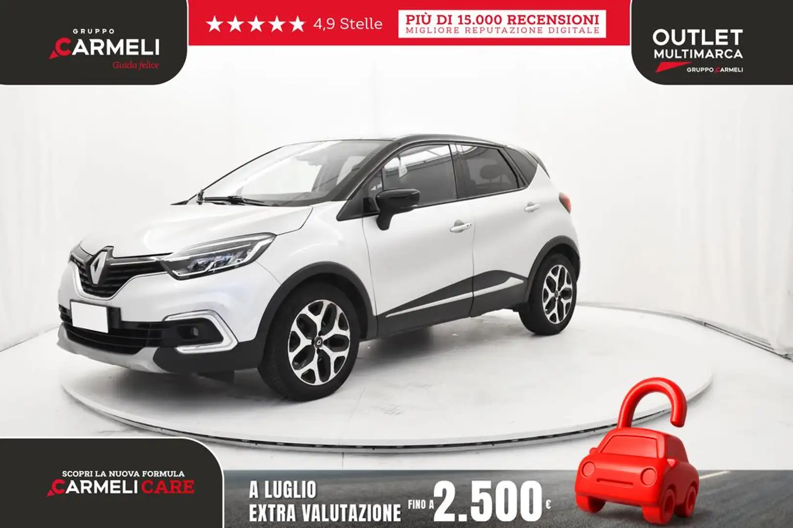 Renault Captur 1.5 dci Sport Edition2 90cv edc Argento - 1