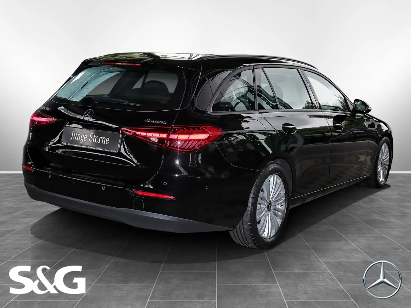 Mercedes-Benz C 220 d 4M T KAMERA+SPURHALTE+CARPLAY+MBUX+17" Schwarz - 2