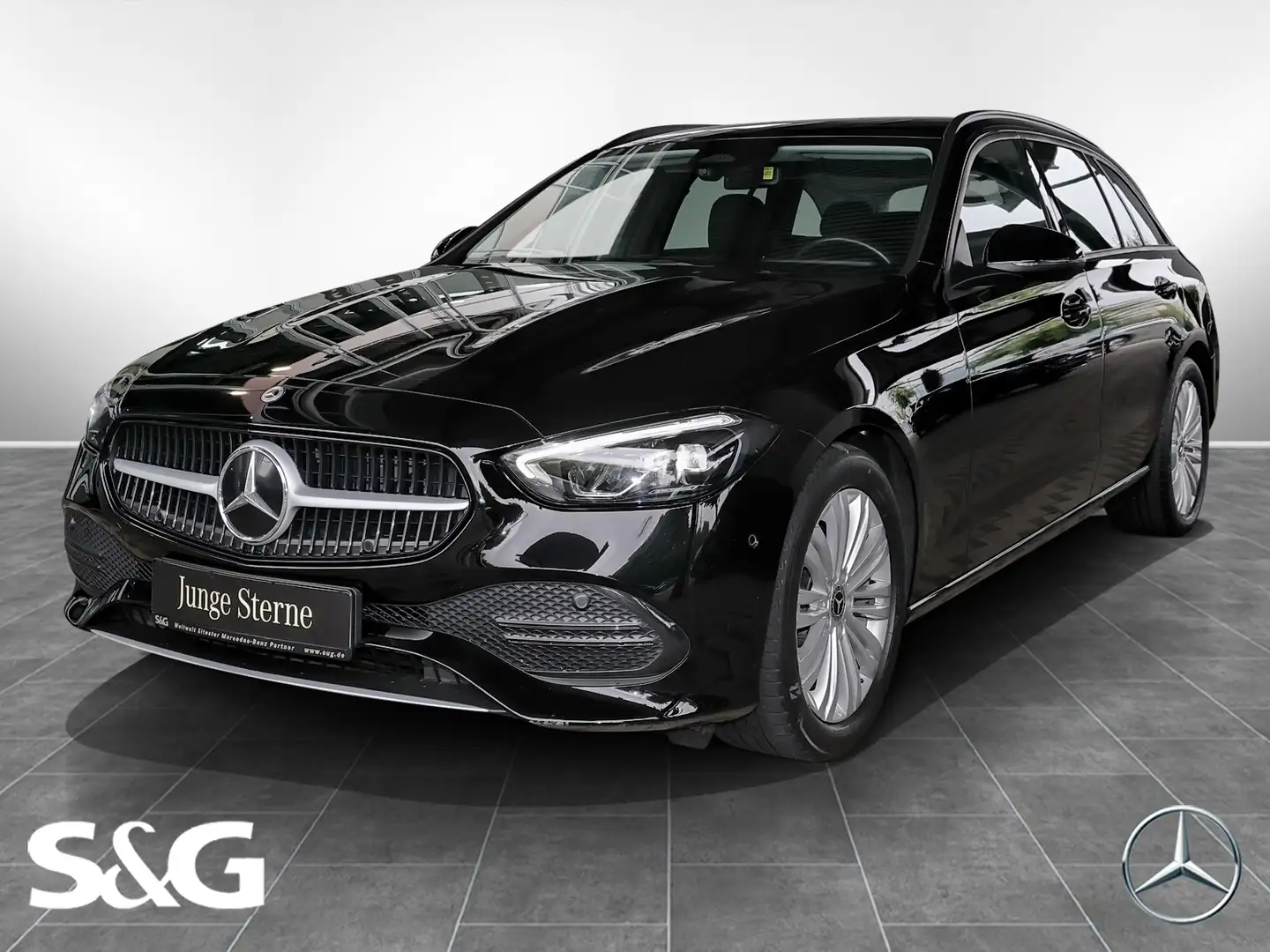 Mercedes-Benz C 220 d 4M T KAMERA+SPURHALTE+CARPLAY+MBUX+17" Schwarz - 1