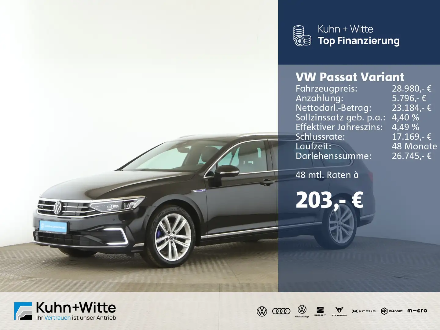 Volkswagen Passat Variant 1.4 TSIe GTE *Hybrid*IQ.Drive*AHK Noir - 1