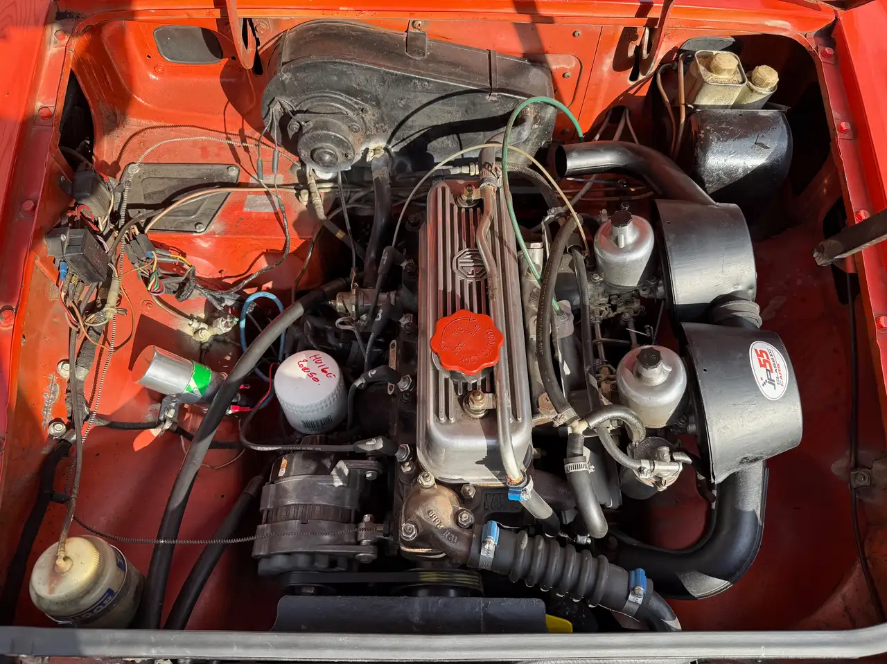 MG MGB ROADSTER MK3 "overdrive" Blaze red 1972, foto 5