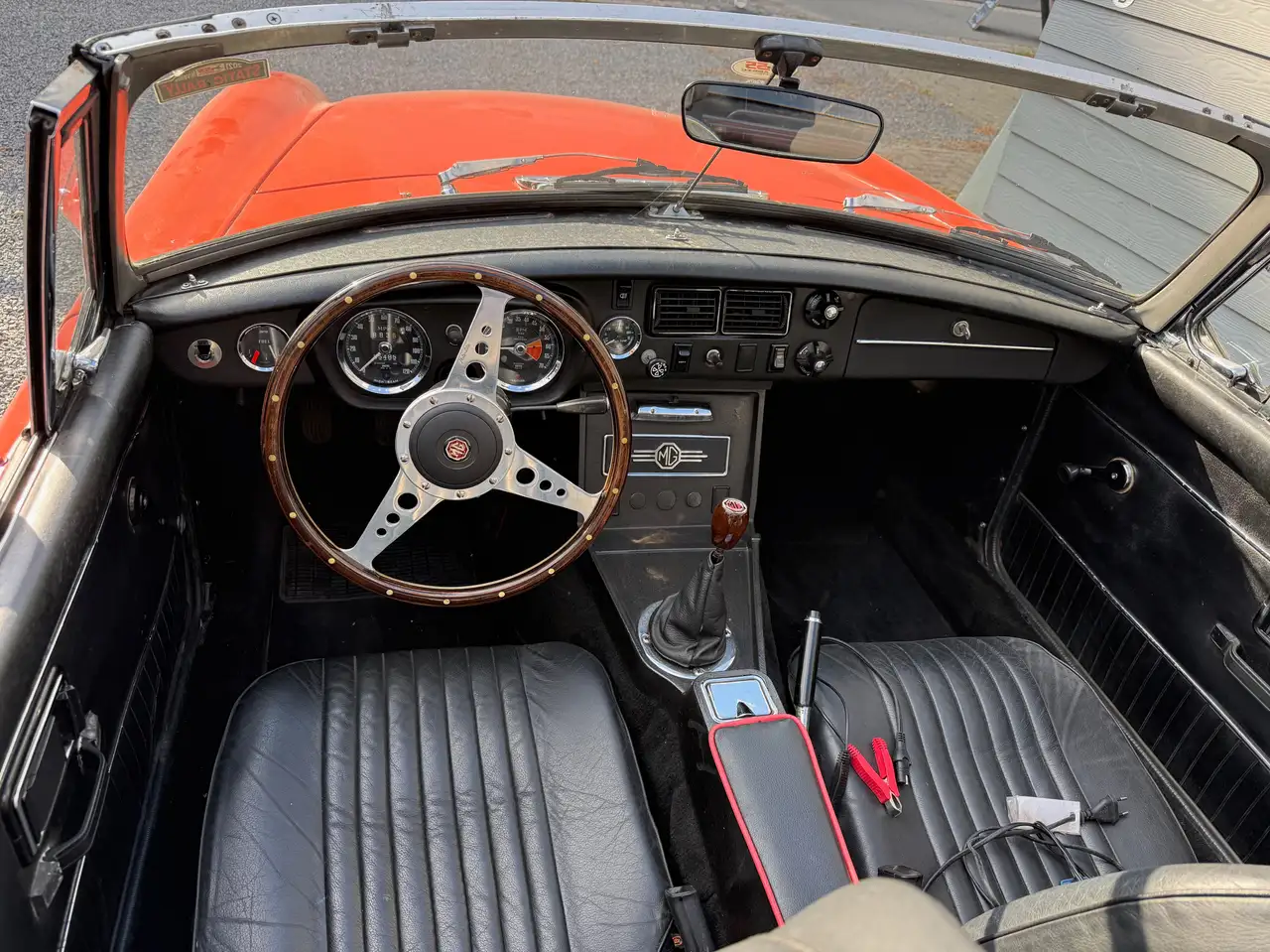 MG MGB ROADSTER MK3 "overdrive" Blaze red 1972, foto 3