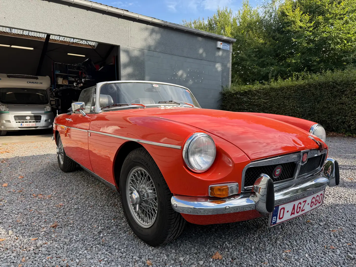 MG MGB ROADSTER MK3 "overdrive" Blaze red 1972 Orange - 2