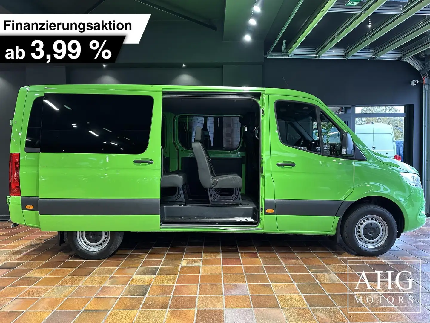 Mercedes-Benz Sprinter TOURER 316 L2 9SITZE 2xSCH-TÜR AHK-3,5T MBUX10,25" Vert - 1