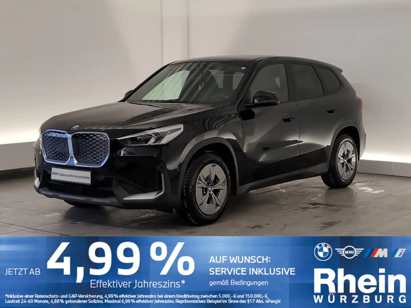 BMW iX1 xDrive30 Navi/LED/RFK/Apple/StandHz/PaAs/DAB Navi/ Schwarz - 1