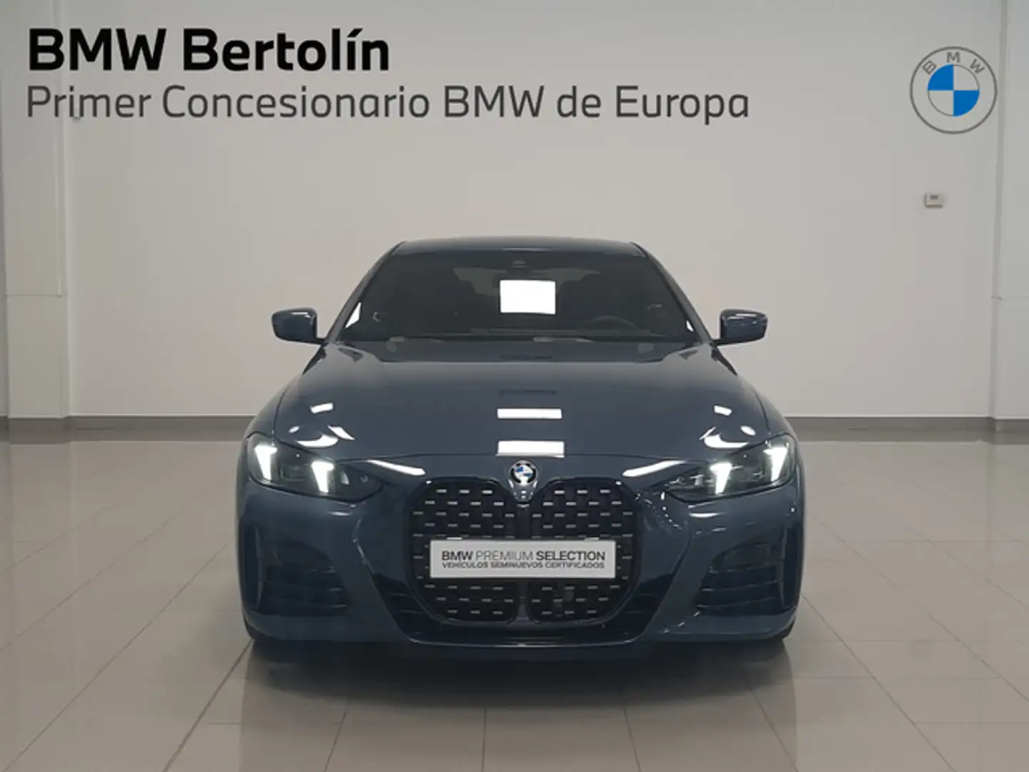 BMW 420 420dA Coupé Bleu - 2