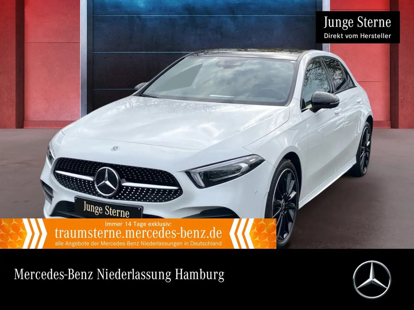 Mercedes-Benz A 250 e AMG+NIGHT+PANO+360°+MULTIBEAM+BURMESTER Weiß - 1