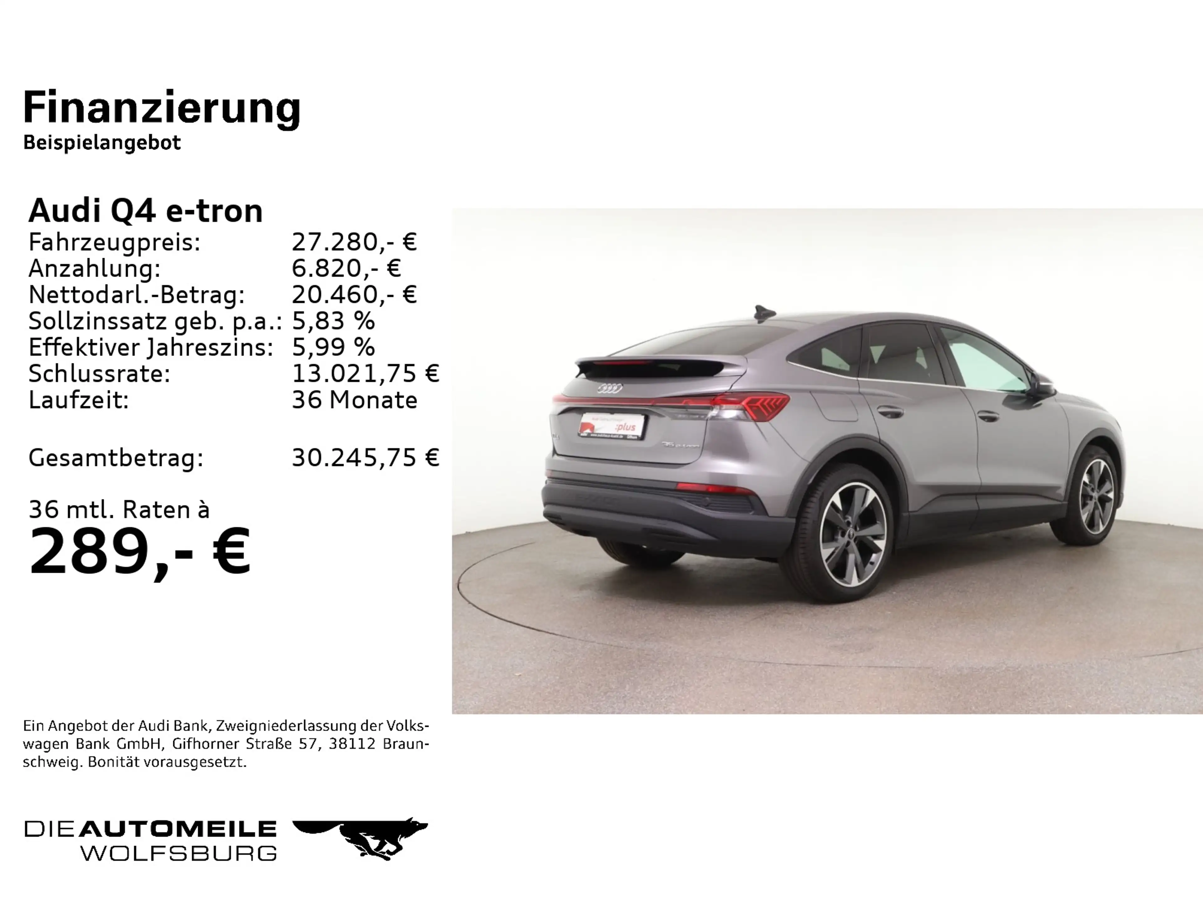 Audi Q4 e-tron Sportback 35 LED/Navi — photo 2