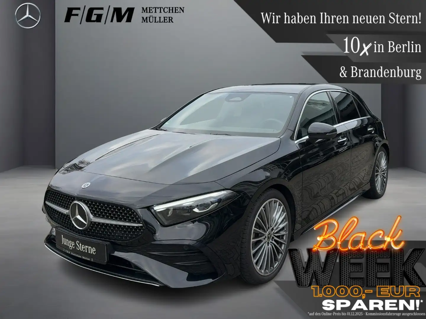 Mercedes-Benz A 180 AMG Line KeyGo|MBeam|TWA|Sitzhz|Kam|LED Noir - 1