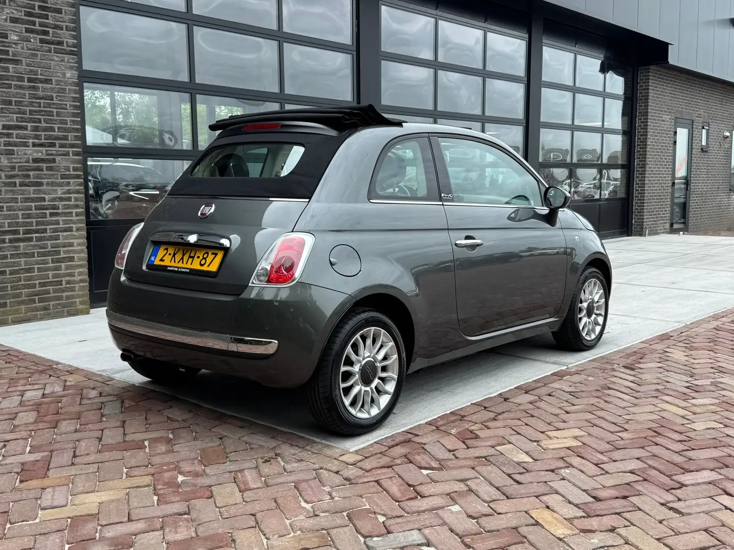 Fiat 500C 0.9 TwinAir Lounge | Autm | Cabrio | Airco | Trekh Grigio - 2